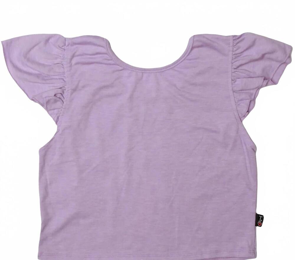 NEW T2LOVE kids' ruffle sleeve tank in lavender